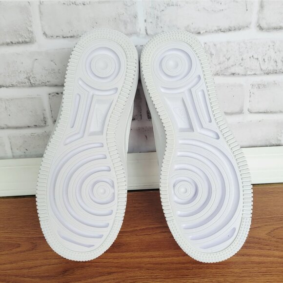 ❤️Nike Air Force 1 PLT.AF.ORM Sz 7.5 Womens Shoes Basic Sneaker White DJ9946-100 - Picture 7 of 12